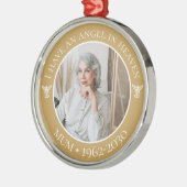 Angel in Heaven Mum Memorial Metalen Ornament (Links)
