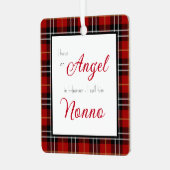 Angel in Heaven Nonno Memorial Foto Metalen Ornament (Voorkant links)