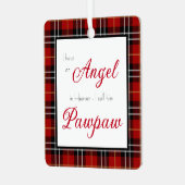 Angel in Heaven Pawpaw Memorial Metalen Ornament (Voorkant links)