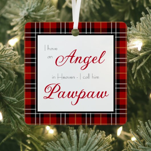 Angel in Heaven Pawpaw Memorial Metalen Ornament (Insitu)