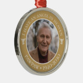 Angel in Heaven Pawpaw Memorial Metalen Ornament (Rechts)