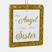Angel in Heaven Sister Memorial Foto Keramisch Ornament (Rechts)