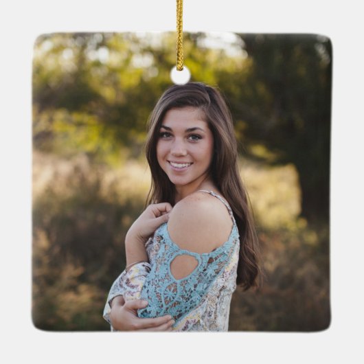 Angel in Heaven Sister Memorial Foto Keramisch Ornament (Achterkant)