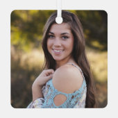 Angel in Heaven Sister Memorial Foto Metalen Ornament (Achterkant)