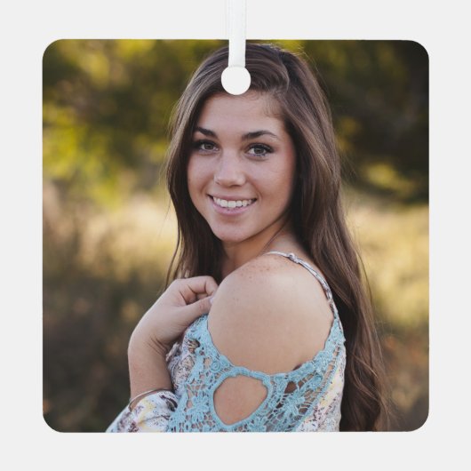 Angel in Heaven Sister Memorial Foto Metalen Ornament (Achterkant)