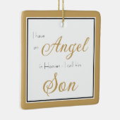 Angel in Heaven Son Memorial Keramisch Ornament (Rechts)