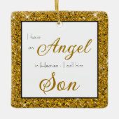 Angel in Heaven Son Memorial Keramisch Ornament (Voorkant)
