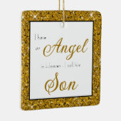 Angel in Heaven Son Memorial Keramisch Ornament (Rechts)