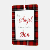 Angel in Heaven Son Memorial Metalen Ornament (Voorkant links)