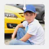 Angel in Heaven Son Memorial Metalen Ornament (Achterkant)