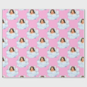 Angel in het 6-Lt roze-GIFT-WRAPPINGPAPIER van Clo Cadeaupapier (Vlak)