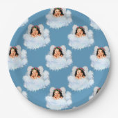 Angel in het BORD Clouds 3-Blue-PAPER PAPER (Voorkant)