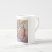 Angel, in het licht porselein kop (Voorkant rechts)