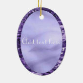 Angel in het Paarse Glas in lood keramisch siergoe Keramisch Ornament (Achterkant)