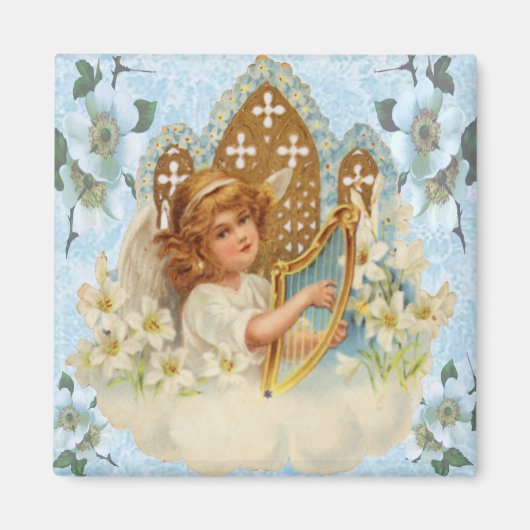 Angel in het wolkennet magneet (Voorkant)