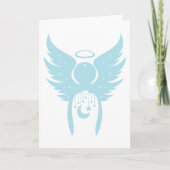Angel in Light Blue Wenskaarten Kaart (Voorkant)