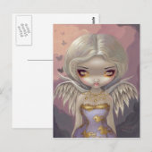 "Angel in Lila" Briefkaart (Voorkant / Achterkant)