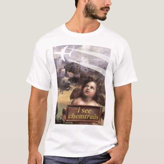 Angel in Madonna van Foligno ziet hemd met chemtra T-shirt (Voorkant)