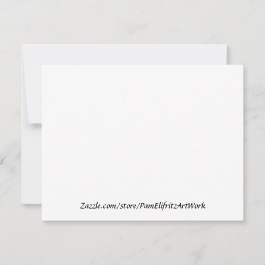 Angel in Paarse en gouden sterren zegt langzame sc Notitiekaartje (Achterkant)