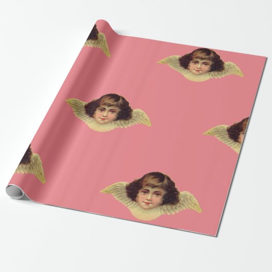 ANGEL IN PINK Valentijnsdag GIFT WRAP Cadeaupapier (Uitgerold)