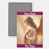  Angel In Prayer Easter Magnet (Voorkant / Achterkant)