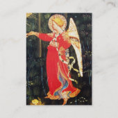 ANGEL IN RODE EN ZWARTE MONOGRAM GOLD METALLIC VISITEKAARTJE (Achterkant)