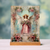 Angel in rode jurk -stijl acryl bord (Neutraal)