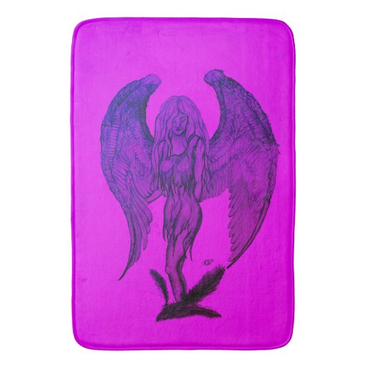 Angel in Tattoo Style Badmat (Voorkant Verticaal)