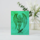 Angel in Tattoo Style Briefkaart (Staand voorkant)