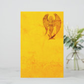 Angel in Tattoo Style Briefpapier (Staand voorkant)