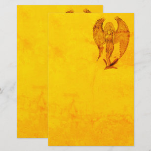 Angel in Tattoo Style Briefpapier