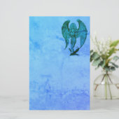 Angel in Tattoo Style Briefpapier (Staand voorkant)