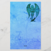 Angel in Tattoo Style Briefpapier (Achterkant)