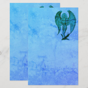 Angel in Tattoo Style Briefpapier