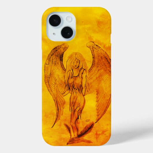 Angel in Tattoo Style Case-Mate iPhone Case (Achterkant)