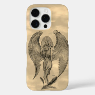 Angel in Tattoo Style iPhone 16 Pro Hoesje