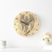 Angel in Tattoo Style Grote Klok (Huis)