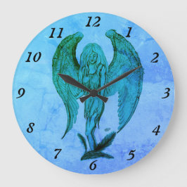 Angel in Tattoo Style Grote Klok