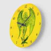 Angel in Tattoo Style Grote Klok (Hoek)