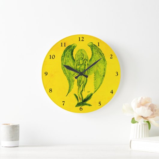 Angel in Tattoo Style Grote Klok (Huis)