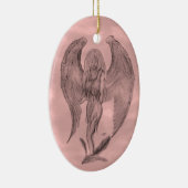 Angel in Tattoo Style Keramisch Ornament (Rechts)