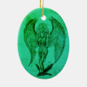Angel in Tattoo Style Keramisch Ornament (Achterkant)