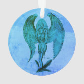 Angel in Tattoo Style Ornament (achterkant)