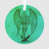 Angel in Tattoo Style Ornament (achterkant)