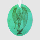 Angel in Tattoo Style Ornament (voorkant)