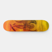 Angel in Tattoo Style Persoonlijk Skateboard (Horizontaal)
