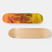 Angel in Tattoo Style Persoonlijk Skateboard (Horizontaal)
