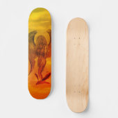 Angel in Tattoo Style Persoonlijk Skateboard (Voorkant)