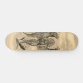 Angel in Tattoo Style Persoonlijk Skateboard (Horizontaal)