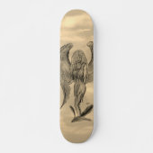 Angel in Tattoo Style Persoonlijk Skateboard (Voorkant)